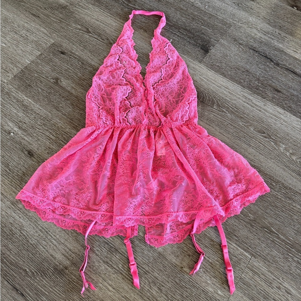 Victoria's Secret Fuchsia Lace Lingerie